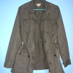 Green utility jacket